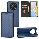 For Honor Magic4 Lite / X9 Cubic Grid Texture Flip Leather Phone Case(Blue)