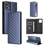 For Motorola Moto G Stylus 4G 2023 Cubic Grid Texture Flip Leather Phone Case(Blue)