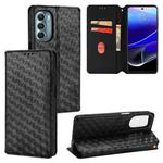 For Motorola Moto G Stylus 5G 2022 Cubic Grid Texture Flip Leather Phone Case(Black)