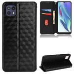 For Motorola Moto G50 5G Cubic Grid Texture Flip Leather Phone Case(Black)