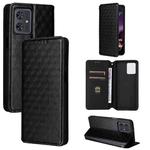 For Motorola Moto G64 5G / G64y 5G / G54 5G Cubic Grid Texture Flip Leather Phone Case(Black)