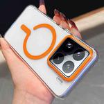 For Xiaomi 15 Pro High Transparency PC MagSafe Phone Case(Orange)