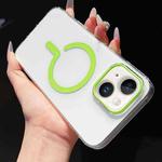 For iPhone 14 / 13 High Transparency PC MagSafe Phone Case(Grass Green)