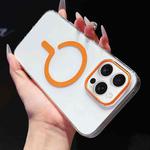 For iPhone 16 Pro Max High Transparency PC MagSafe Phone Case(Orange)