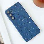 For Samsung Galaxy A16 5G Starry Sky TPU Shockproof MagSafe Phone Case(Blue)