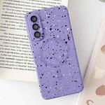 For Samsung Galaxy A36 5G Starry Sky TPU Shockproof MagSafe Phone Case(Purple)