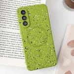 For Samsung Galaxy A56 5G Starry Sky TPU Shockproof MagSafe Phone Case(Green)