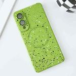 For Samsung Galaxy S25 Edge 5G Starry Sky TPU Shockproof MagSafe Phone Case(Green)