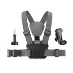 3 in 1 Quick Release Body Mount Belt Chest Strap with Mount & Screw(Grey)