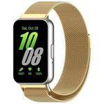 For Samsung Galaxy Fit 3 xDfind Milan Magnetic Stainless Steel Watch Band(Gold)