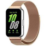 For Samsung Galaxy Fit 3 xDfind Milan Magnetic Stainless Steel Watch Band(Rose Gold)