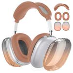 For Apple AirPods Max Headphones Gradient TPU Protective Case(Light Brown)