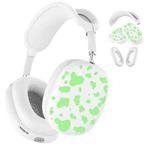 For Apple AirPods Max Cow Texture Headphones Silicone Protective Case(Matcha Green)