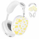 For Apple AirPods Max Cow Texture Headphones Silicone Protective Case(Lemon Yellow)