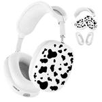 For Apple AirPods Max Cow Texture Headphones Silicone Protective Case(Black)