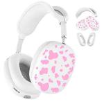 For Apple AirPods Max Cow Texture Headphones Silicone Protective Case(Pink)