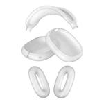 For Apple AirPods Max Headphones Silicone Protective Case(Transparent White)