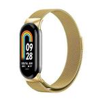 For Xiaomi Mi Band 8 / 8 NFC xDfind Milan Magnetic Stainless Steel Watch Band(Gold)