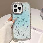 For iPhone 11 Pro Max Holographic Starry Pattern TPU Hybrid IMD Full Coverage Phone Case(Blue)