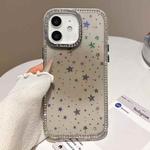 For iPhone 11 Holographic Starry Pattern TPU Hybrid IMD Full Coverage Phone Case(Brown)