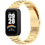 For Redmi Band 3 / Xiaomi Smart Band 9 Active xDfind Three Beads Metal Watch Band(Gold)
