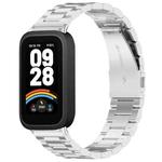 For Redmi Band 3 / Xiaomi Smart Band 9 Active xDfind Three Beads Metal Watch Band(Silver)