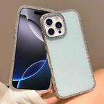 For iPhone 16 Pro Max Colorful Glitter TPU Hybrid IMD Full Coverage Phone Case(Blue)