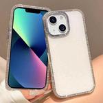For iPhone 13 / 14 Colorful Glitter TPU Hybrid IMD Full Coverage Phone Case(White)