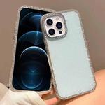 For iPhone 12 Pro Max Colorful Glitter TPU Hybrid IMD Full Coverage Phone Case(Blue)