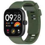 For Xiaomi Smart Band 9 Pro / 8 Pro xDfind Solid Color Silicone Sports Watch Band(Dark Green)
