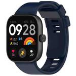 For Xiaomi Smart Band 9 Pro / 8 Pro xDfind Solid Color Silicone Sports Watch Band(Dark Blue)