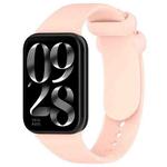 For Xiaomi Band 9 Pro/8 Pro/Redmi Watch 5/4 xDfind Solid Color Black Buckle Silicone Watch Band(Light Pink)