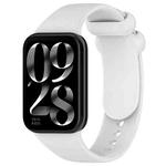 For Xiaomi Band 9 Pro/8 Pro/Redmi Watch 5/4 xDfind Solid Color Black Buckle Silicone Watch Band(Light Grey)