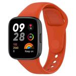 For Redmi Watch 3 Active / Redmi Watch 3 Lite xDfind Solid Color Silicone Watch Band(Orange)