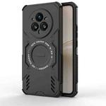 For Realme 14 Pro+ 5G Butterfly Armor MagSafe Magnetic Ring Shockproof Phone Case(Black)