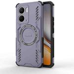 For Realme Neo7x 5G Butterfly Armor MagSafe Magnetic Ring Shockproof Phone Case(Purple)