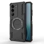 For Realme V60 Pro 5G Butterfly Armor MagSafe Magnetic Ring Shockproof Phone Case(Black)