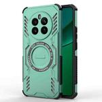 For Realme 12+ 5G Global / P1 5G Global Butterfly Armor MagSafe Magnetic Ring Shockproof Phone Case(Light Green)