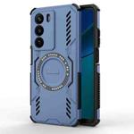 For Realme C73 5G Global Butterfly Armor MagSafe Magnetic Ring Shockproof Phone Case(Blue)