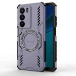 For Realme C73 5G Global Butterfly Armor MagSafe Magnetic Ring Shockproof Phone Case(Purple)
