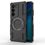 For Realme C73 5G Global Butterfly Armor MagSafe Magnetic Ring Shockproof Phone Case(Black)