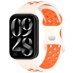 For Redmi Watch 5 / Redmi Watch 4 xDfind Dual Color Butterfly Buckle Silicone Watch Band(Sartlight Orange)