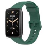 For Xiaomi Mi Band 7 Pro xDfind Solid Color Silicone Watch Band(Dark Green)