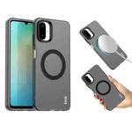 For Galaxy F06 5G / M06 5G IMAK Chocolate Series TPU + PET MagSafe Phone Case(Black)