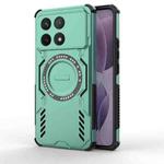 For Redmi K70 5G Butterfly Armor MagSafe Magnetic Ring Shockproof Phone Case(Light Green)