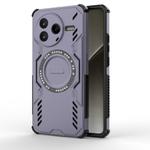 For Redmi K80 5G Butterfly Armor MagSafe Magnetic Ring Shockproof Phone Case(Purple)
