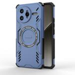 For Redmi K80 Pro 5G Butterfly Armor MagSafe Magnetic Ring Shockproof Phone Case(Blue)