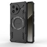 For Redmi K80 Pro 5G Butterfly Armor MagSafe Magnetic Ring Shockproof Phone Case(Black)