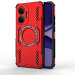 For Redmi Turbo 4 Pro 5G Butterfly Armor MagSafe Magnetic Ring Shockproof Phone Case(Red)