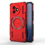For Redmi K80 Ultra 5G Butterfly Armor MagSafe Magnetic Ring Shockproof Phone Case(Red)